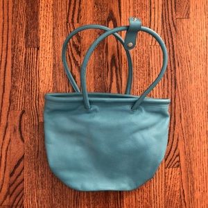 Blue Leather Bag